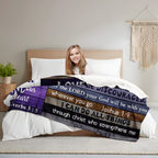 Christian Gifts for Women Faith Blanket - Religious Throw Fleece Blanket