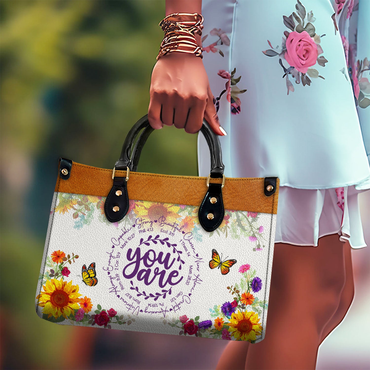 You Are Inspirational Quotes Christian Gift Religious Gift Leather Handbag