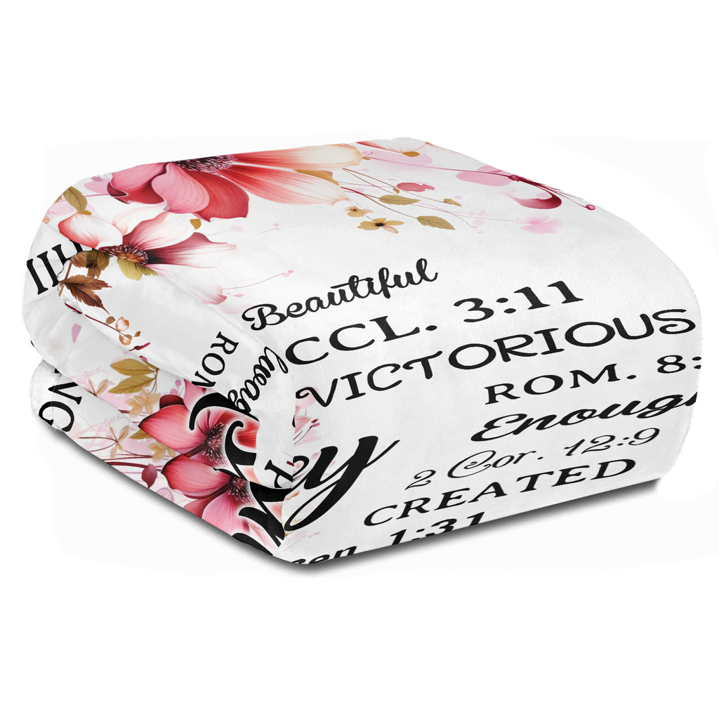 Christian Gifts Blanket Custom Name - Religious Throw Fleece Blanket