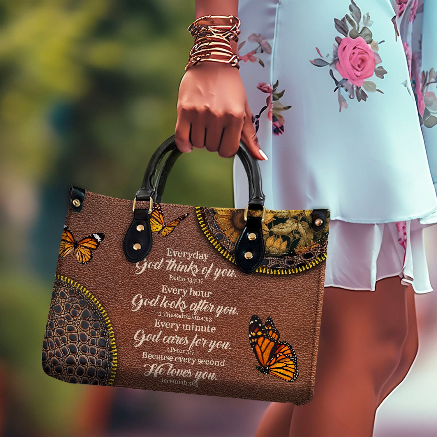 God Loves You Leather Handbag Christian Gifts Bible Verses Religious Gifts