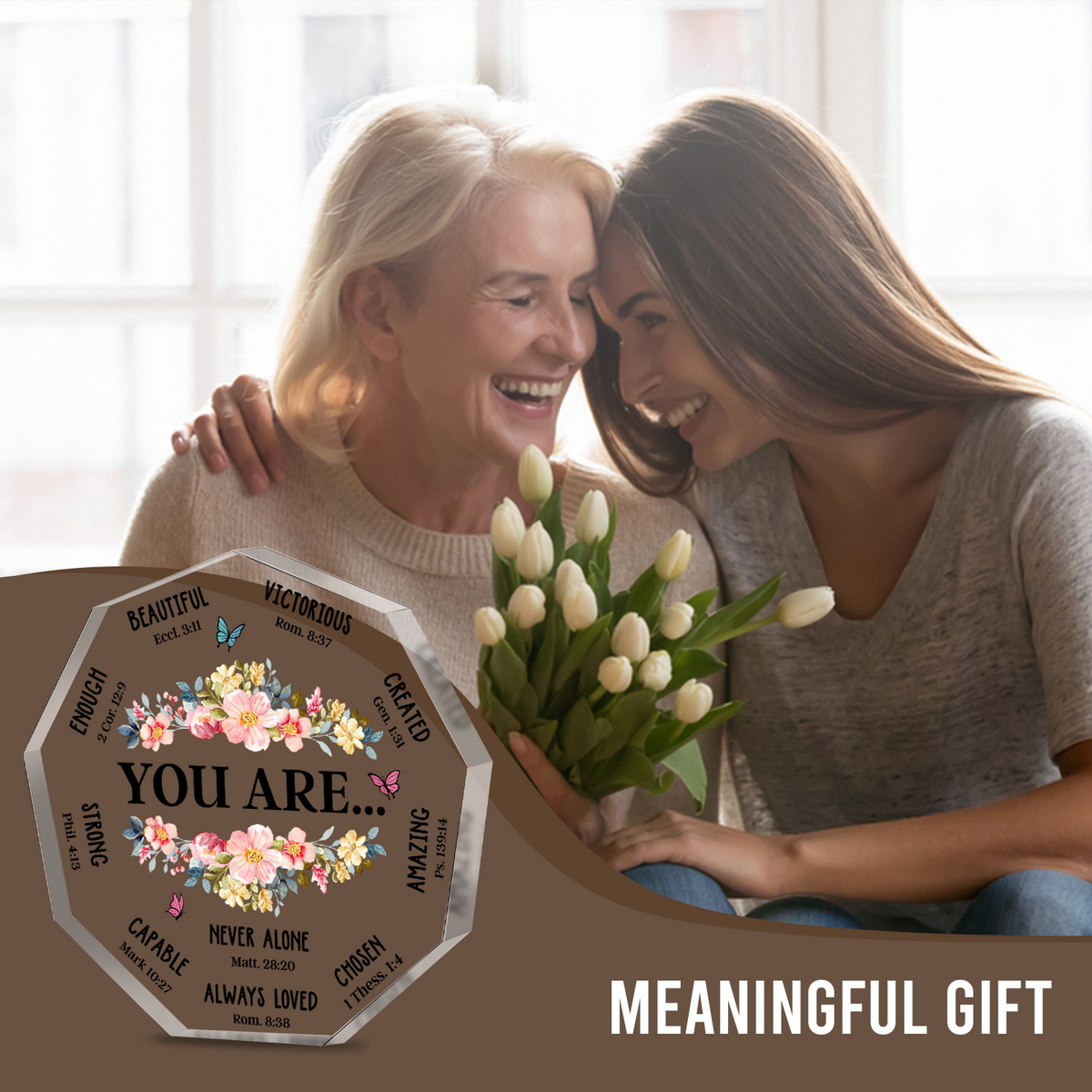 Floral You Are Inspiration Religious Gifts Acrylic Plaque