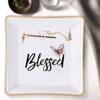 God Blessed Christian Gift Inspirational Religious Gift Ceramic Ring Dish