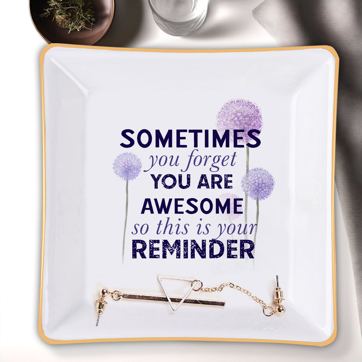 Sometimes You Forget You Are Awesome Verse Christian Gifts Inspirational Religious Gifts Ceramic Ring Dish