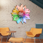 Rainbow Sunflower God Says You Are Inspirational Gift Birthday Gifts Wall Decor Shaped Wood Sign