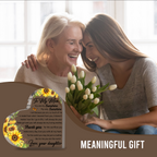 Sunflower To My Mom Acrylic Plaque Heart Shaped Gifts
