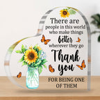 Thank You Gifts for Women Men Boss Colleague Friends Teacher Inspirational Gift Appreciation Gift Acrylic Plaque