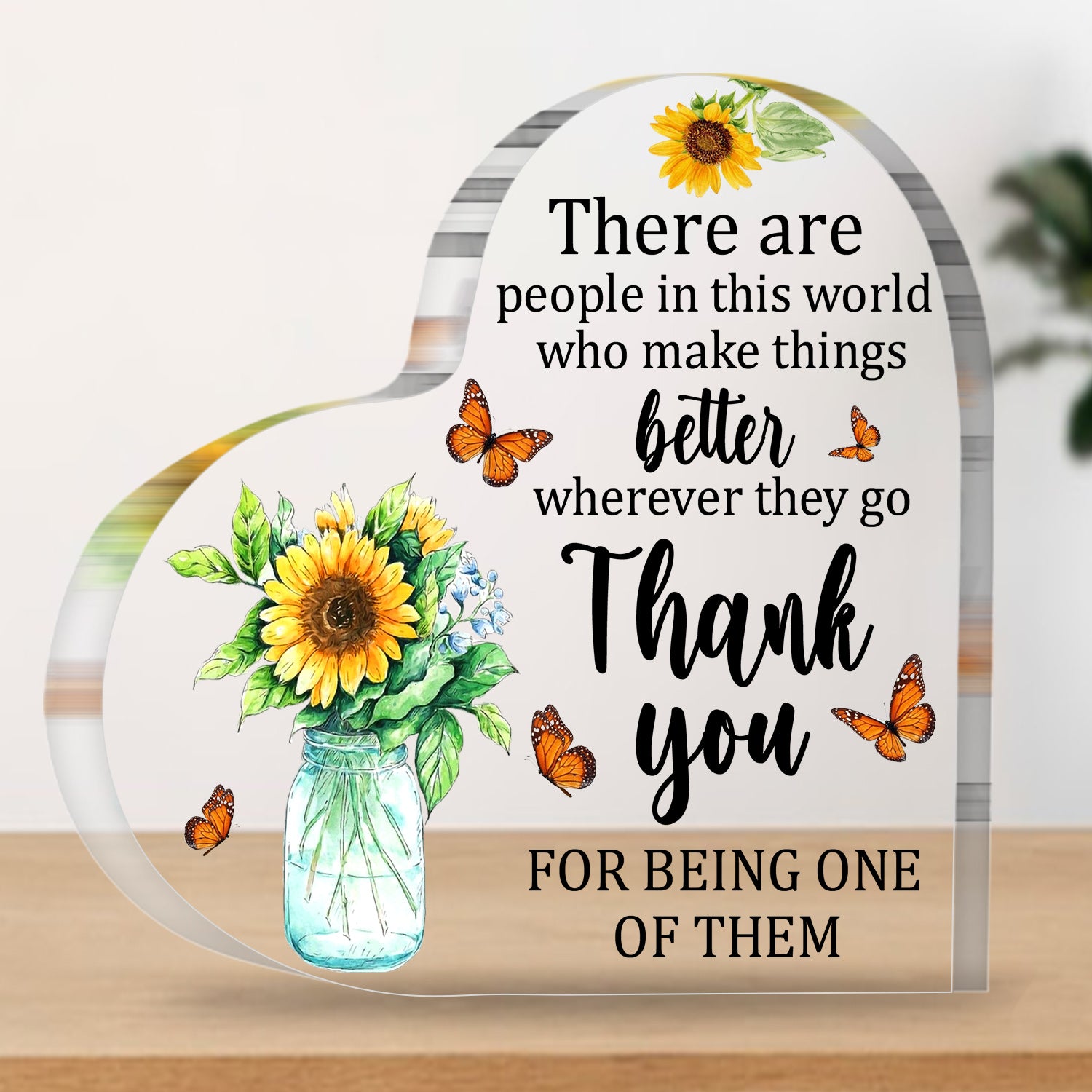Thank You Gifts for Women Men Boss Colleague Friends Teacher Inspirational Gift Appreciation Gift Acrylic Plaque