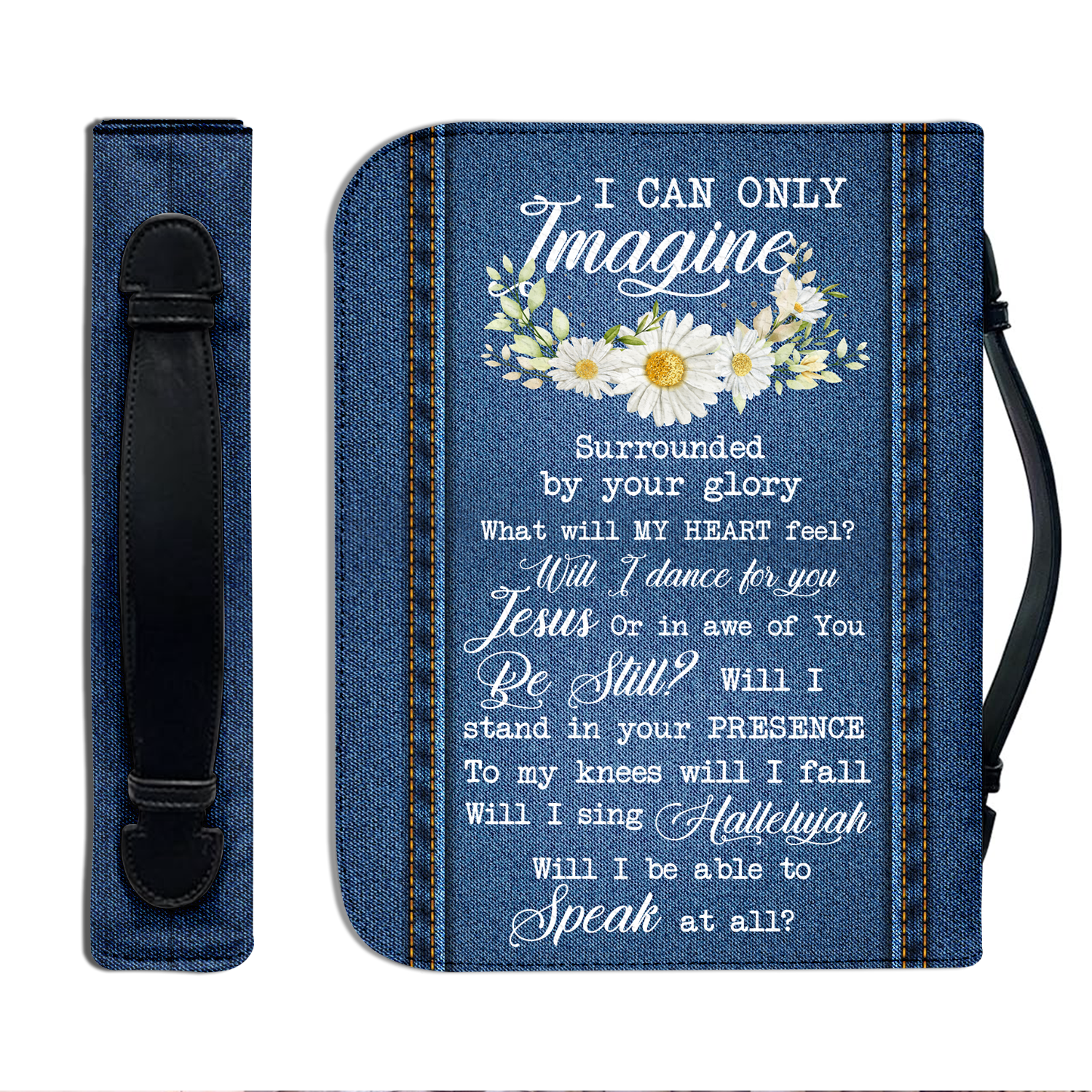 Daisy Heart Jean Surrounded By Your Glory Christian Personalized Bible Cover