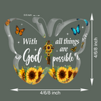 Butterfly All Things Are Possible Acrylic Plaque Christian Gifts Bible Verses Religious Gifts