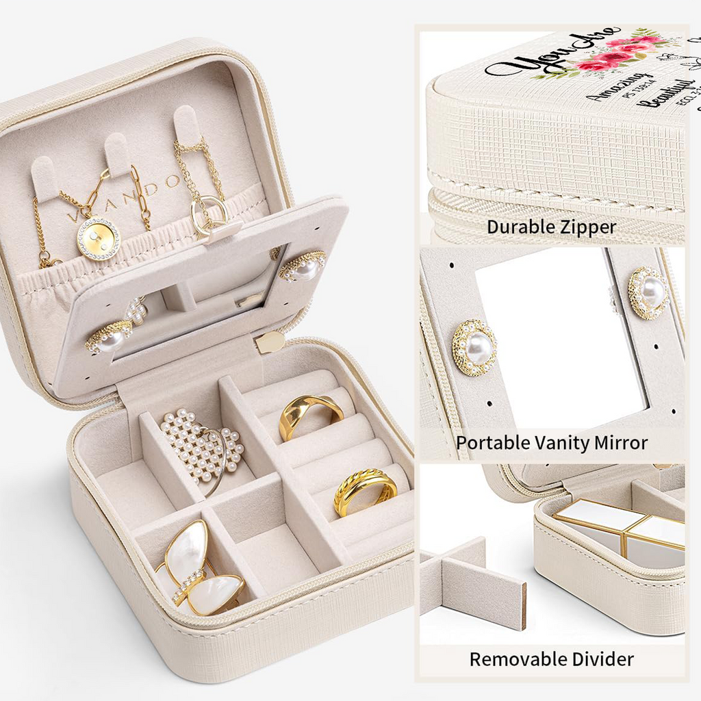 Floral You Are Jewelry Case for Women Gifts