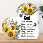 Daisy Sunflower Butterfly You Are Plaque Christian Gifts Religious Gifts for Women Inspirational Gifts