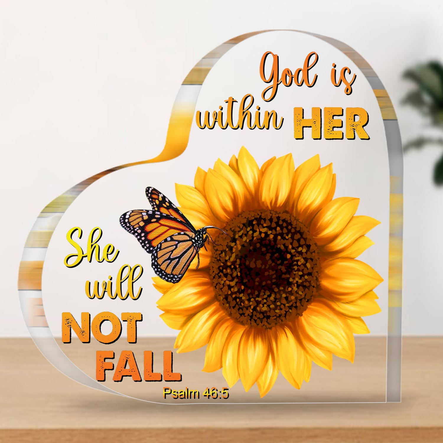 You Are My Sunshine Heart Shaped Acrylic Plaque Birthday Gift For Women Her Inspirational Gifts Mother's Day Gift