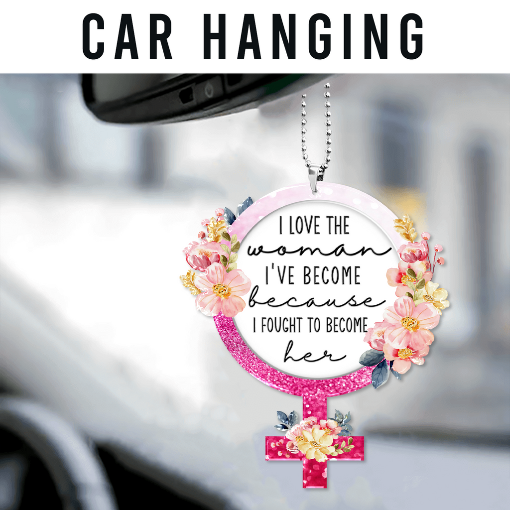 Flower Woman Power Christian Gifts For Women, Birthday Gifts For Women, Ornament Gift, Christmas Ornament Car Hanging