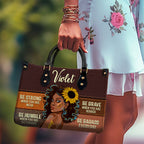 Be Badass Everyday Personalized Leather Hand Bag Gift For Women