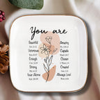 You Are Ceramic Ring Dish Christian Gifts for Women Birthday Gifts Religious Gifts Inspirational Gifts for Women Mothers Day Gifts