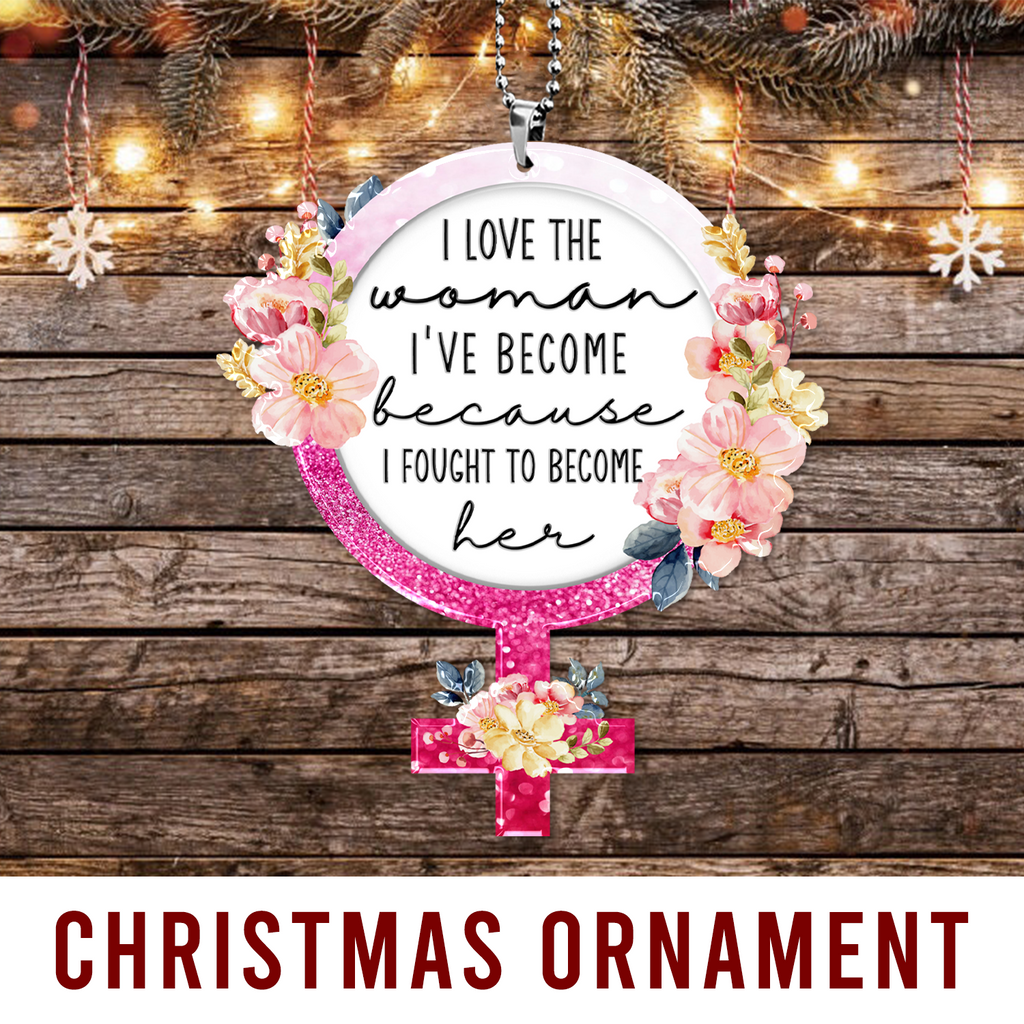 Flower Woman Power Christian Gifts For Women, Birthday Gifts For Women, Ornament Gift, Christmas Ornament Car Hanging