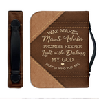 Leather Way Maker Christian Personalized Bible Cover