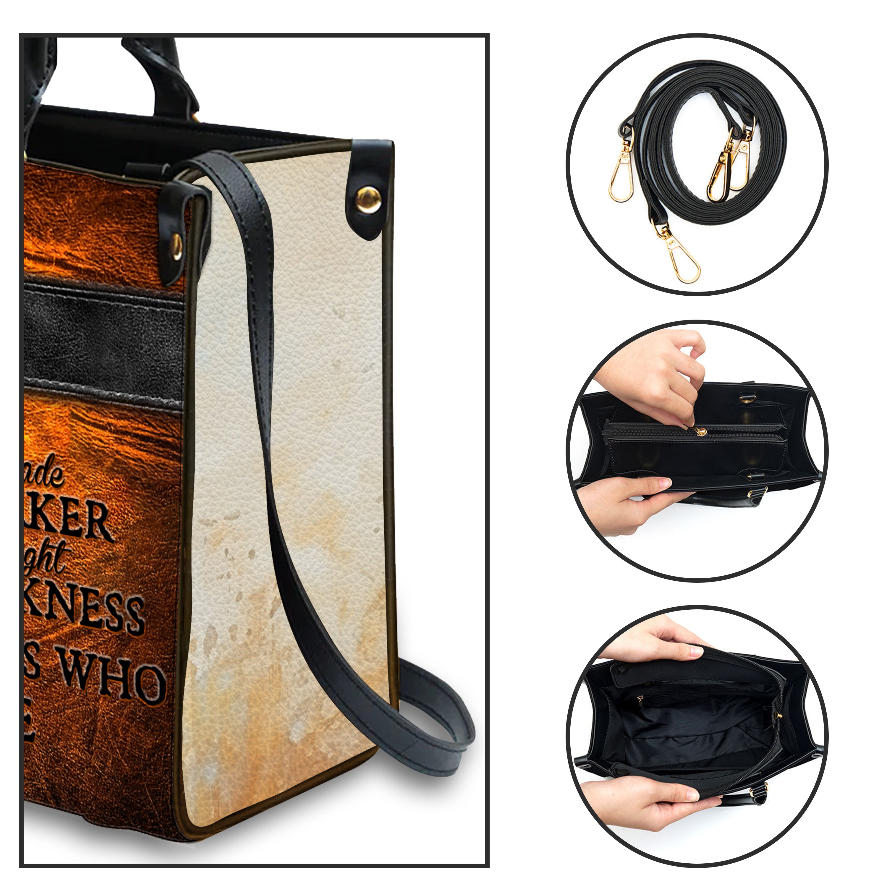 My God That Is Who You Are Inspirational Quotes, Religious Gift Personalized Leather Handbag