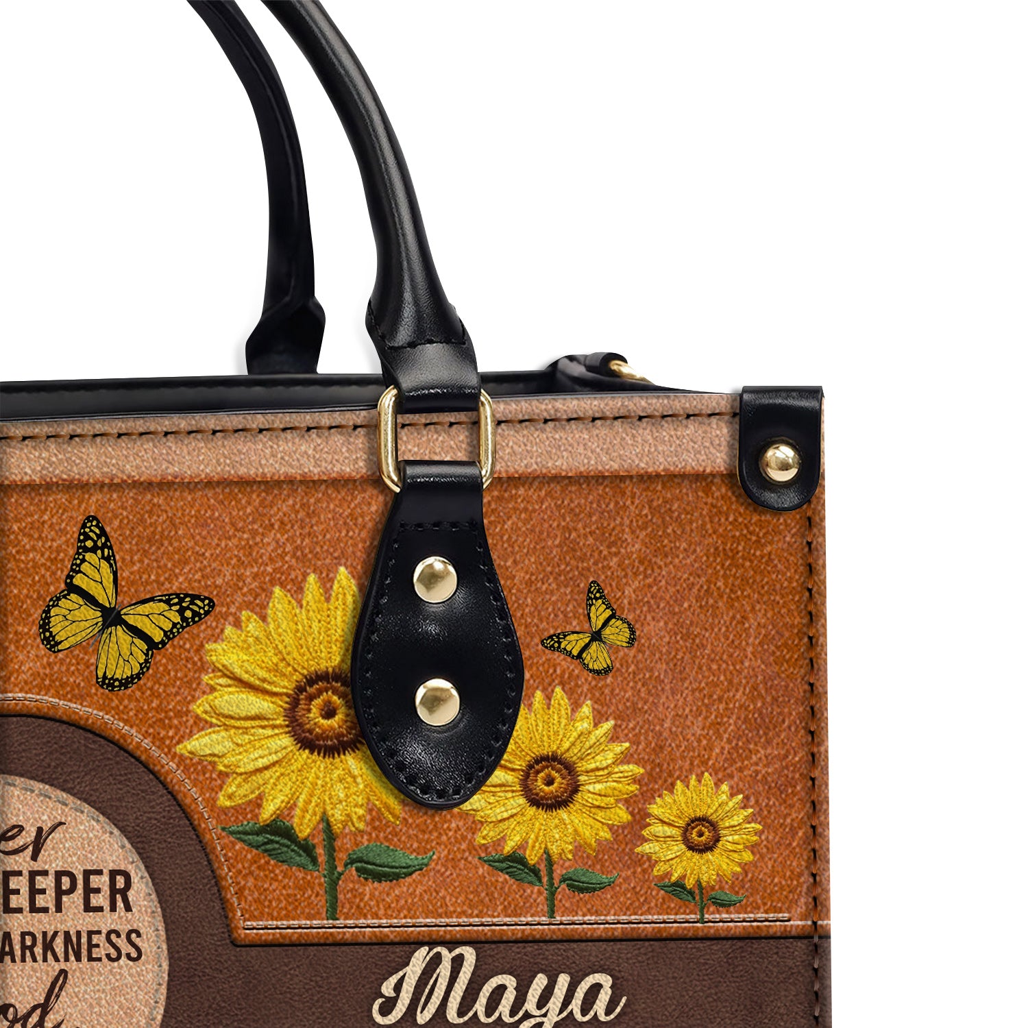 Way Maker Miracle Worker Personalized Leather Handbag