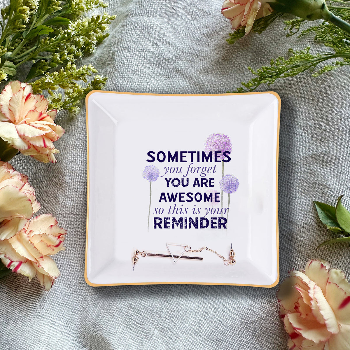 Sometimes You Forget You Are Awesome Verse Christian Gifts Inspirational Religious Gifts Ceramic Ring Dish