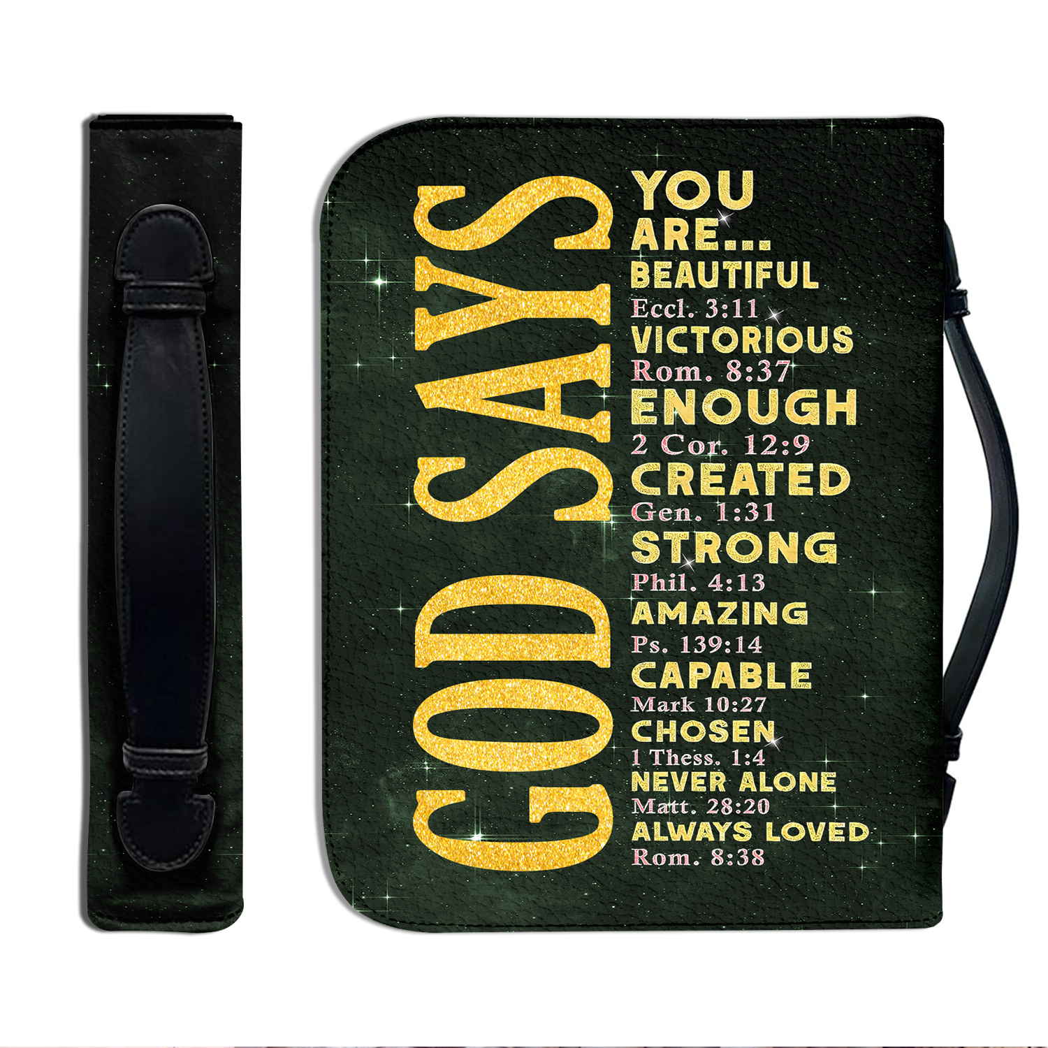 Sunflower God Says You Are Christian Personalized Bible Cover