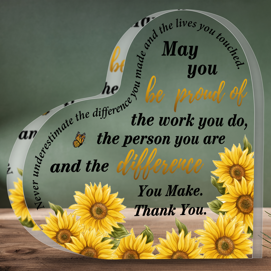 Thank You Acrylic Plaque Christian Gifts