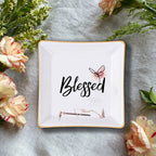 God Blessed Christian Gift Inspirational Religious Gift Ceramic Ring Dish