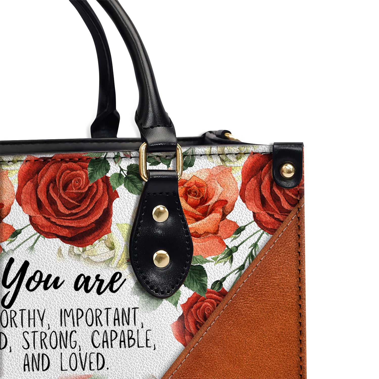 You Are Inspirational Quotes, Birthday Gift for Women, Christian Gift Leather Handbag