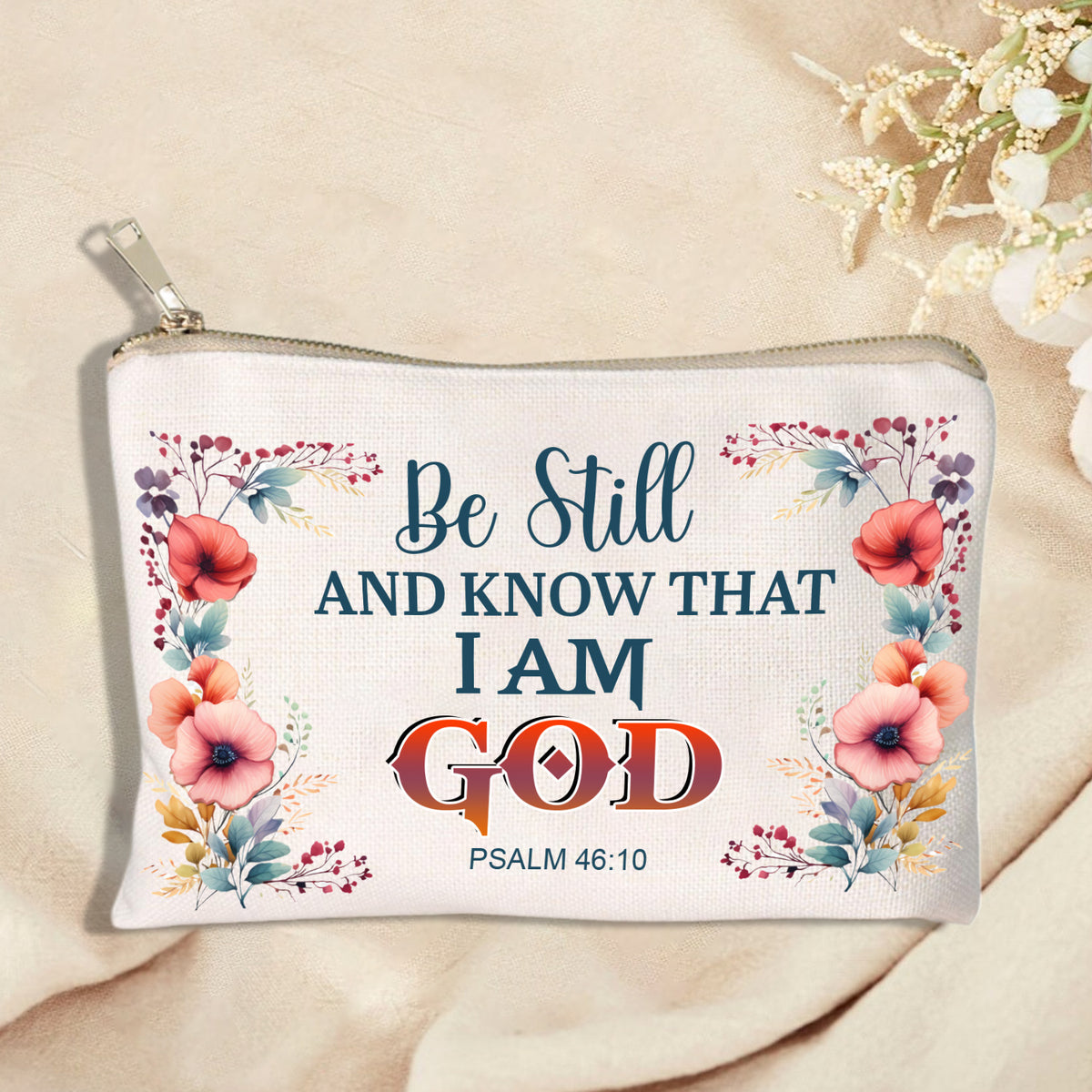 Be Still And Know Cosmetic Bag Christian Gifts Religious Gifts Inspirational Gifts Gifts For Women