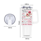 Floral Hibiscus Surrounded By Your Glory Inspirational Gifts for Women Friends 40Oz Tumbler