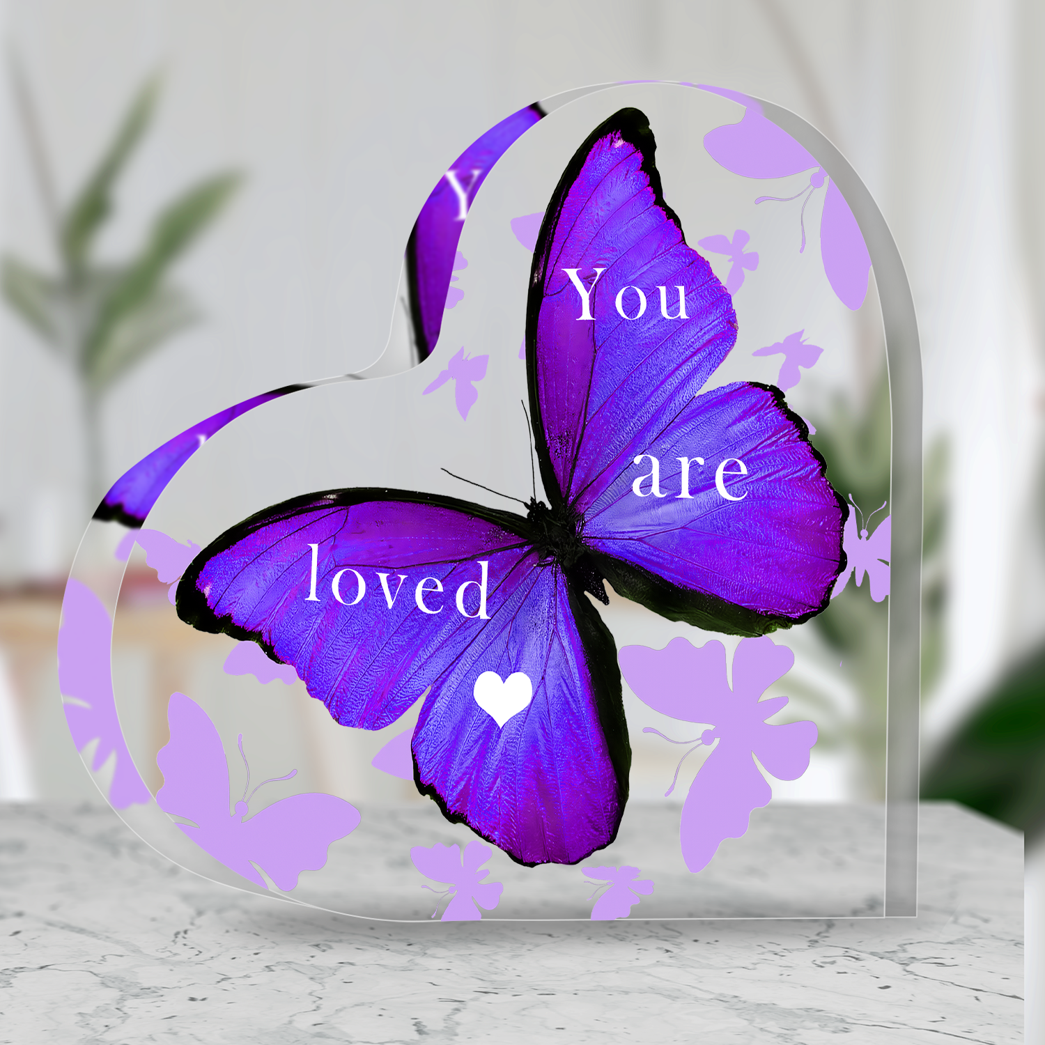 Butterfly You Are Loved Acrylic Plaque Christian Gifts Bible Verses Religious Gifts