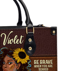 Be Badass Everyday Personalized Leather Hand Bag Gift For Women