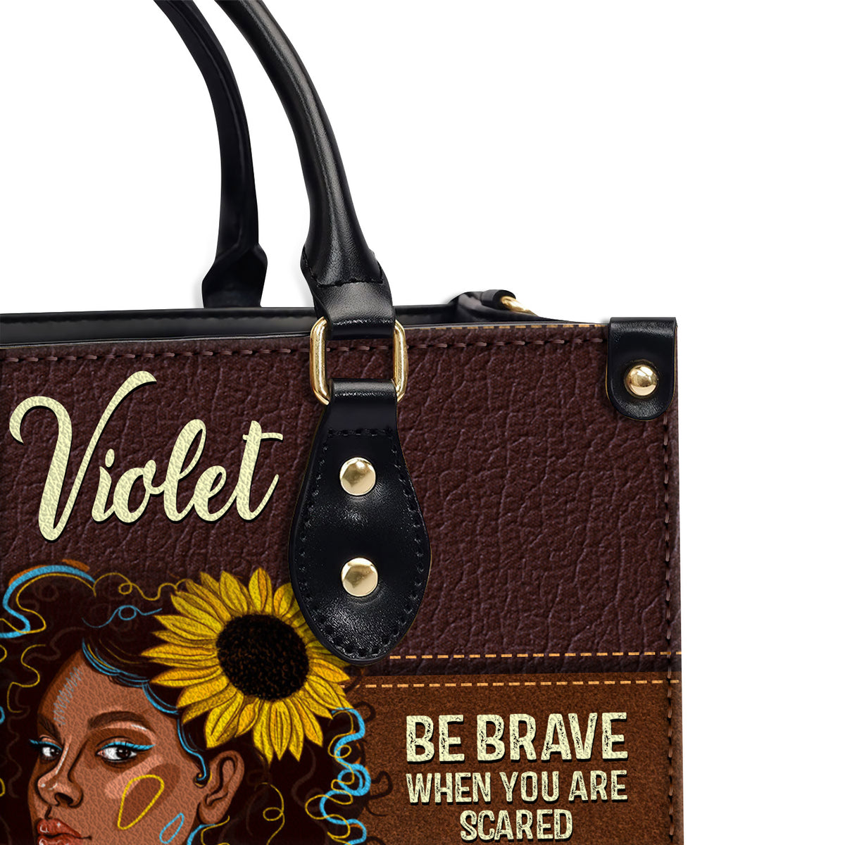 Be Badass Everyday Personalized Leather Hand Bag Gift For Women