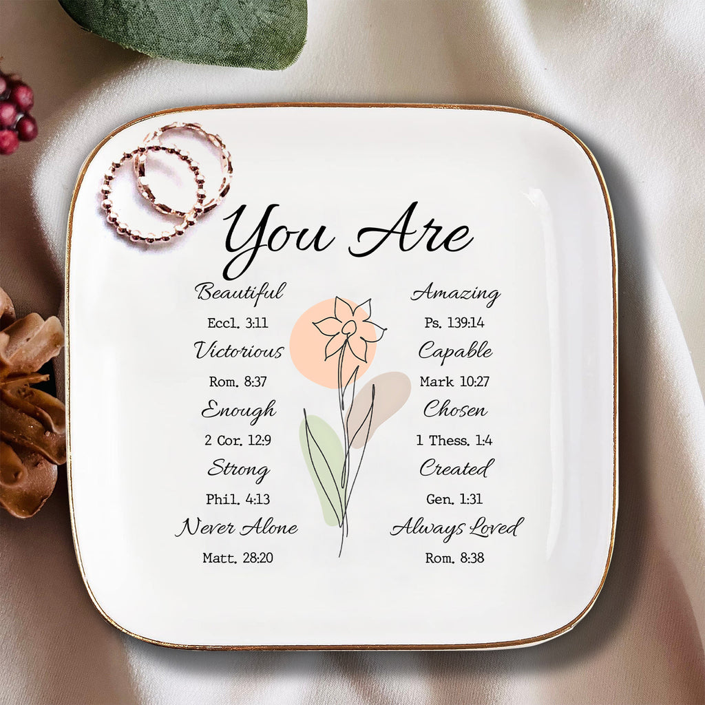 You Are Inspirational Quotes Christian Gift Religious Gift Ceramic Ring Dish