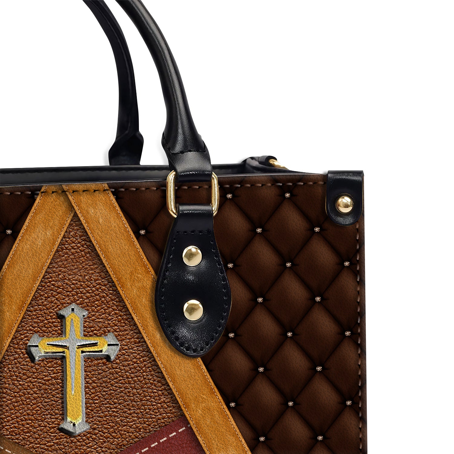 Everywhere I Go, I Bring Jesus With Me Personalized Leather Handbag Christian Gifts Bible Verses Religious Gifts