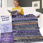 Christian Gifts for Women Faith Blanket - Religious Throw Fleece Blanket