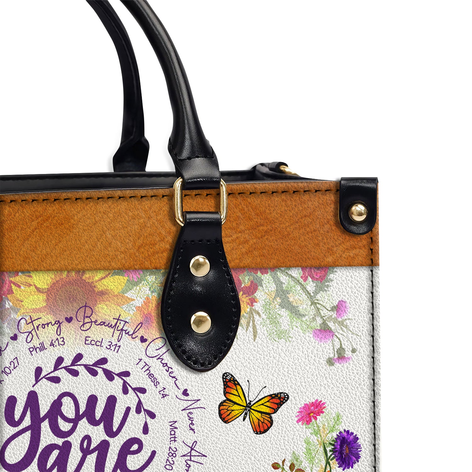 You Are Inspirational Quotes Christian Gift Religious Gift Leather Handbag