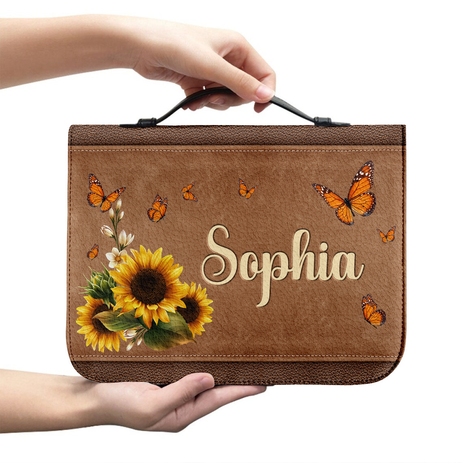 Sunflower Leather Every Day Is A New Beginning Christian Personalized Bible Cover
