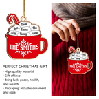 Christmas Ornament Hot Cocoa Two Layers Wood Ornament