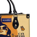She Can Stand Before Anyone Personalized Leather Handbag