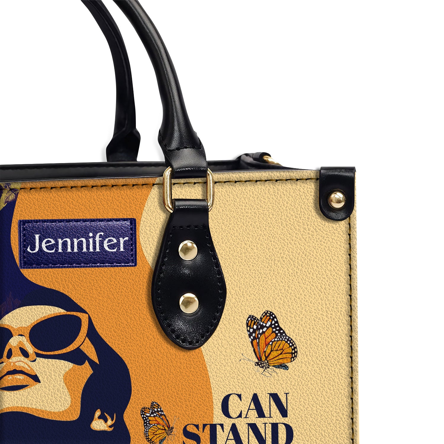 She Can Stand Before Anyone Personalized Leather Handbag