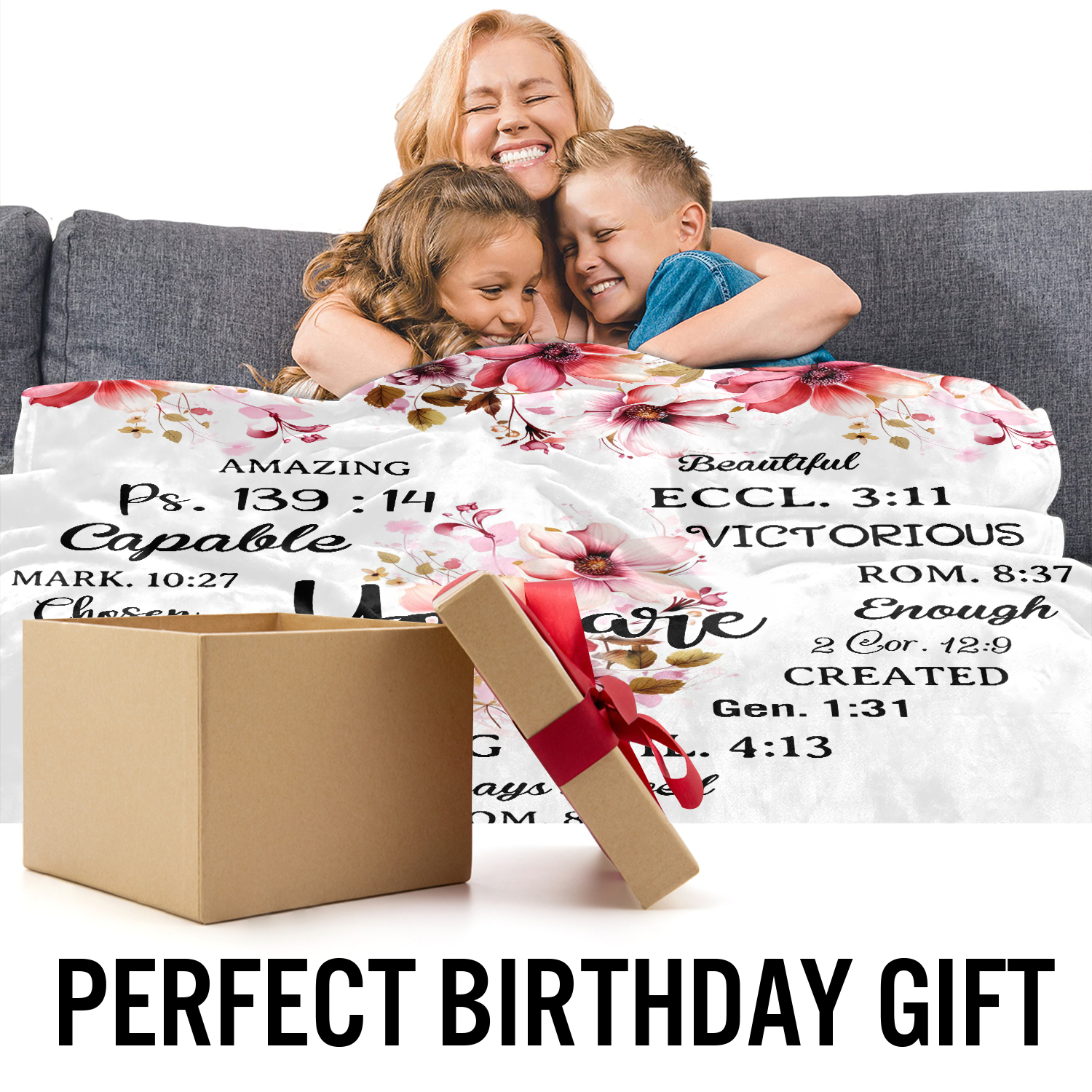 Christian Gifts Blanket You Are - Religious Throw Fleece Blanket