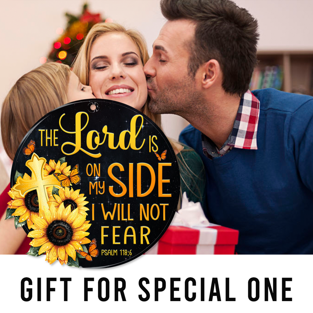 Sunflower The Lord Christian Gifts For Women, Birthday Gifts For Women, Ornament Gift, Christmas Ornament Car Hanging
