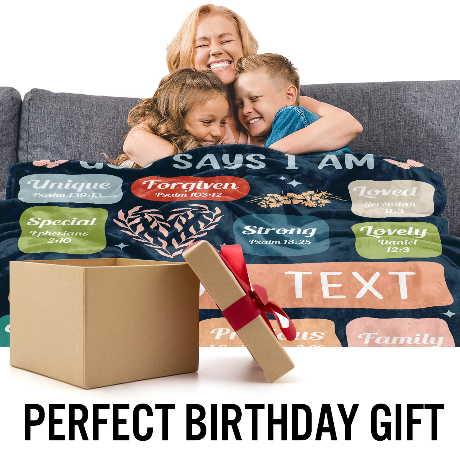 Custom God Say I Am Blanket Gift, Personalized Sherpa Blanket