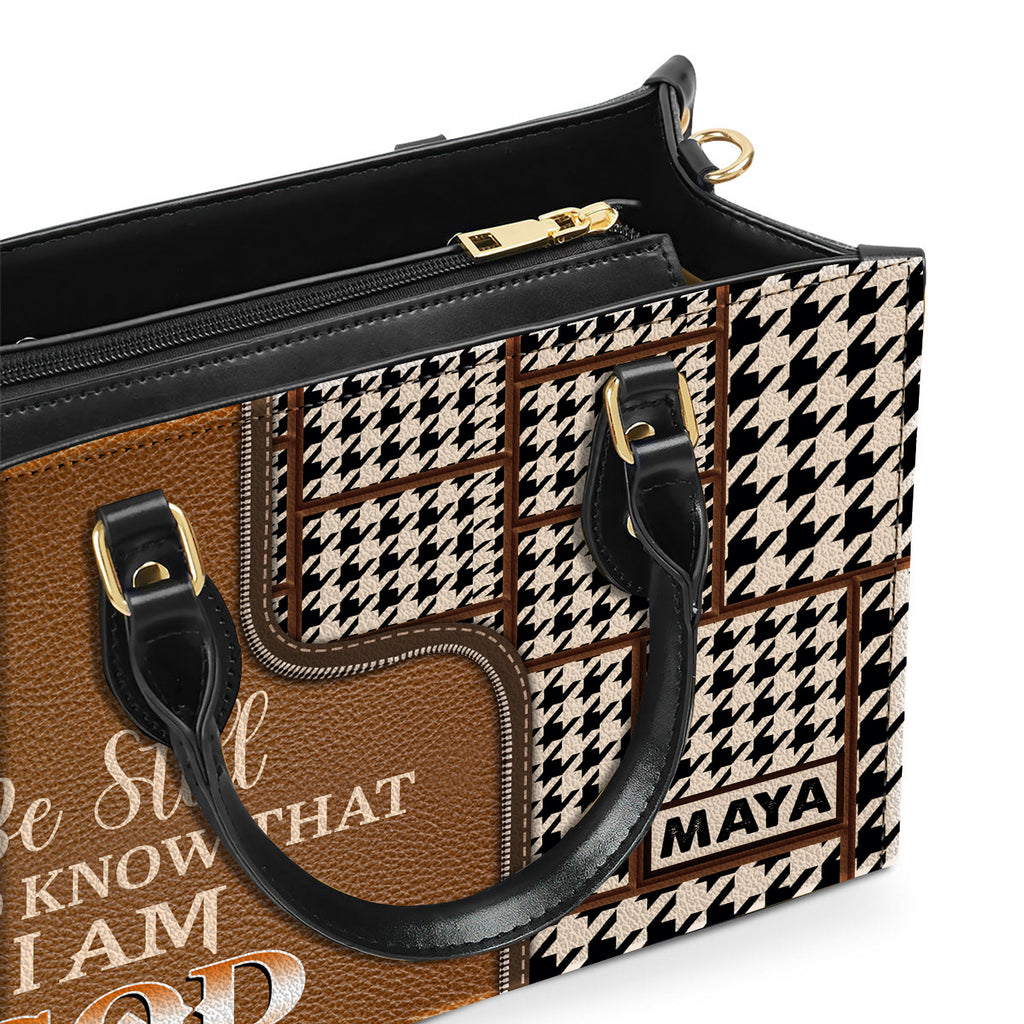 Every second He loves you Personalized Leather Handbag Christian Gifts Bible Verses Religious Gifts