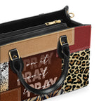 Pray On It Pray Over It Pray Through It, Faithful Gift Leather Handbag