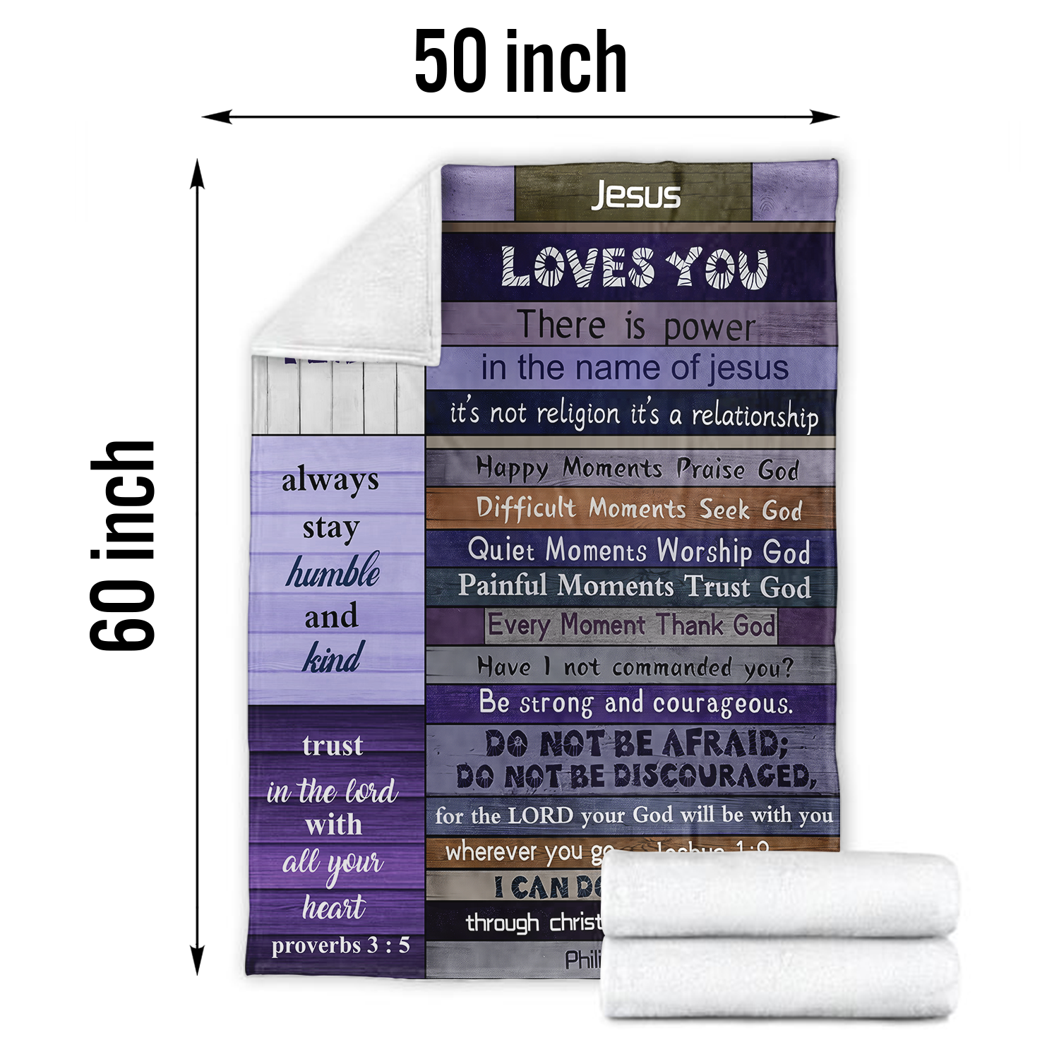 Christian Gifts for Women Faith Blanket - Religious Throw Fleece Blanket