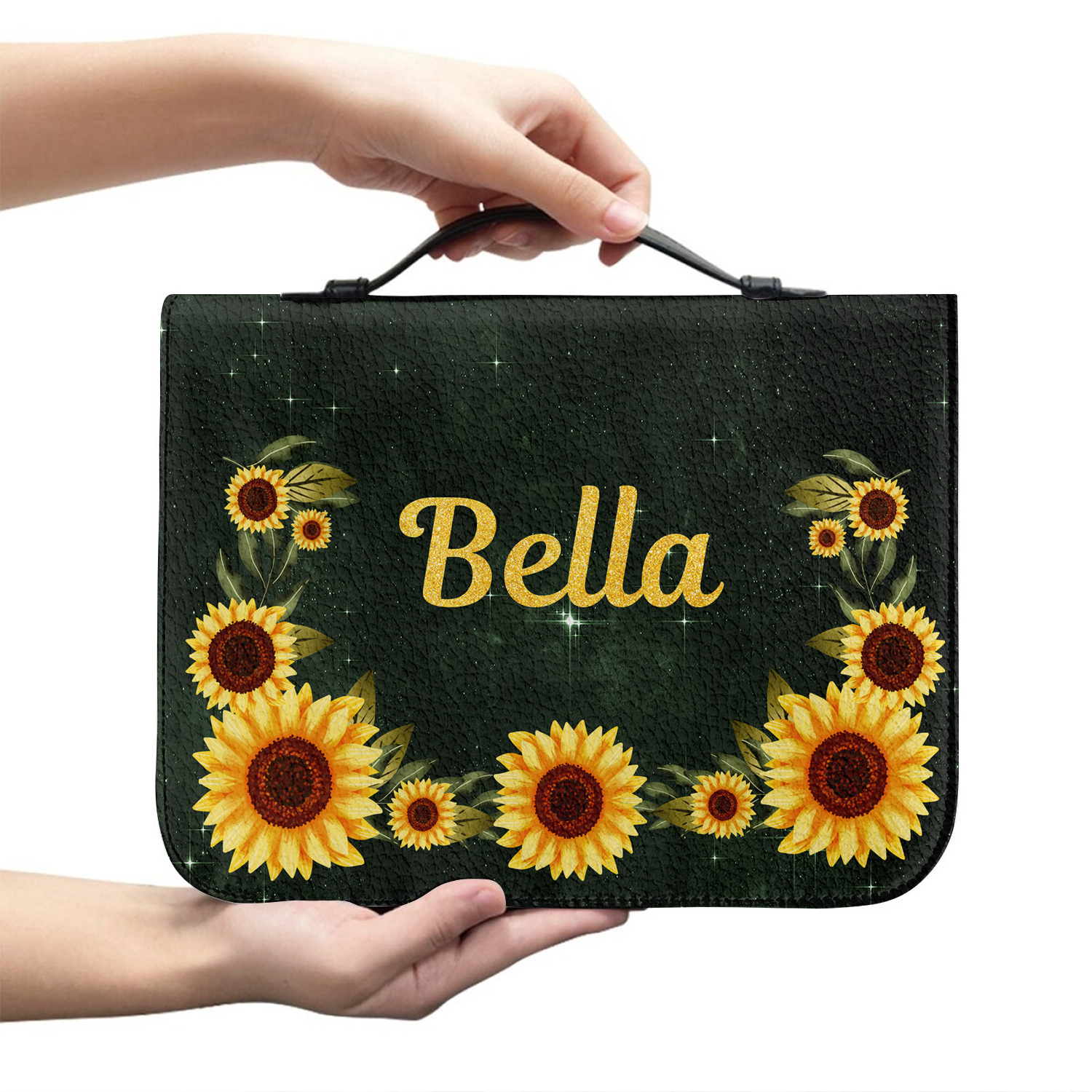 Sunflower God Says You Are Christian Personalized Bible Cover