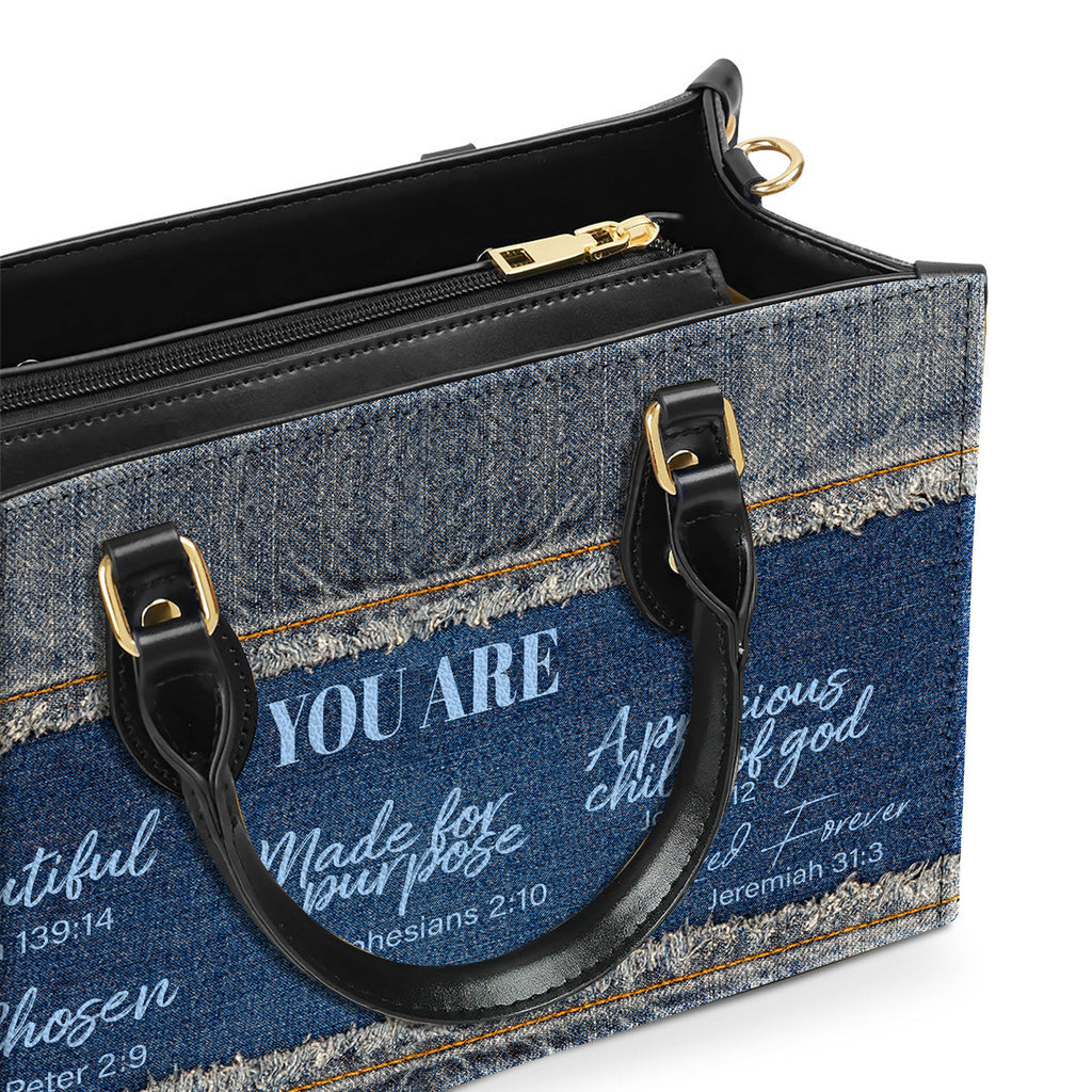 You Are Beautiful Bag Birthday Gift for Women, Christian Gift Leather Handbag