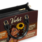 Be Badass Everyday Personalized Leather Hand Bag Gift For Women